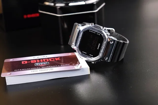 Casio G-Shock DW-5600 Black and Silver Sports Watch 6