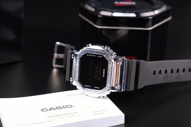Casio G-Shock DW-5600 Black and Silver Sports Watch 8