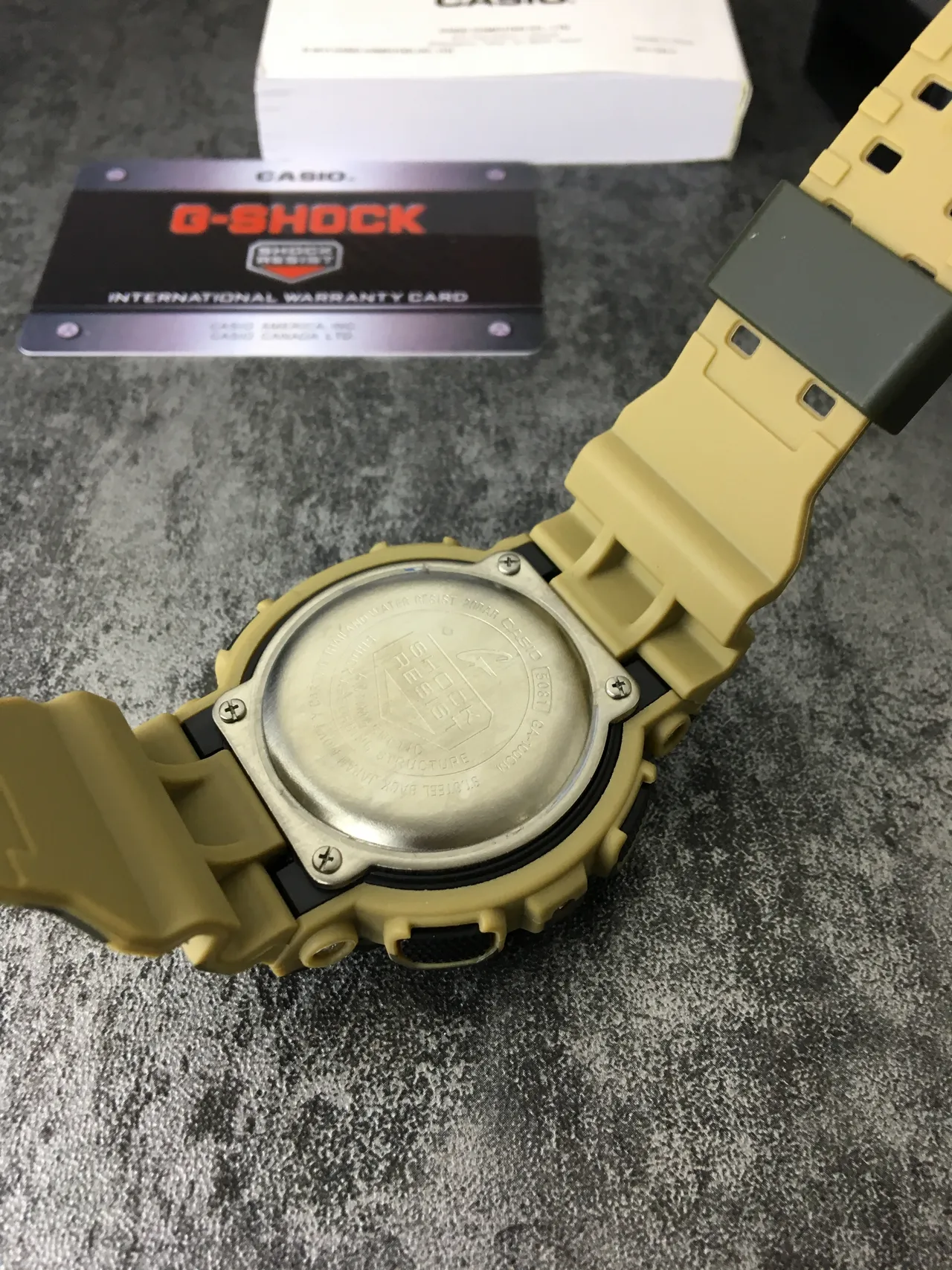 Casio G-Shock GA-100 Camouflage Yellow Sports Watch 4