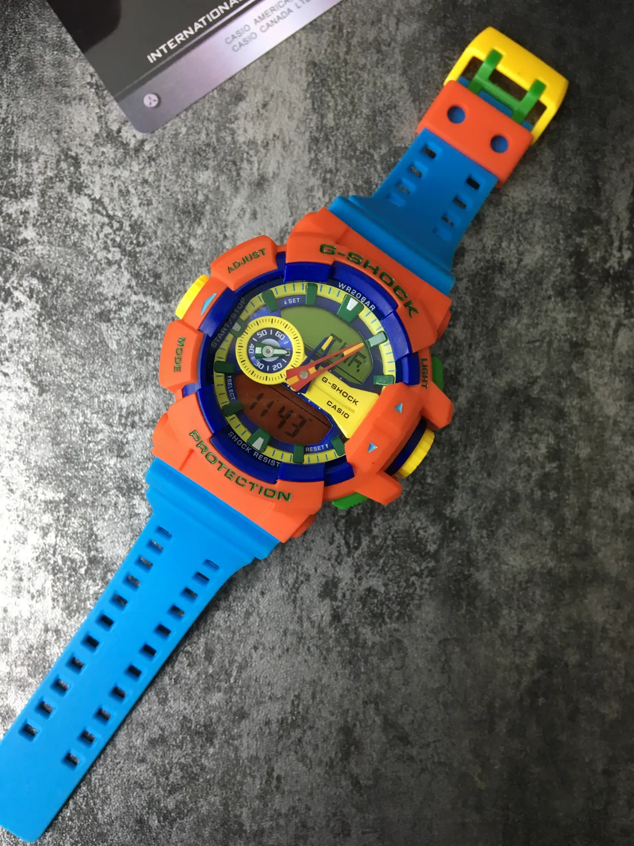 Casio G-Shock GA-100 Multicolor Resin Sports Watch 7