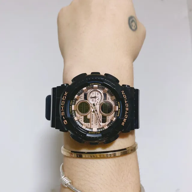 Casio G-Shock GA-100 Accent Or Rose Montre Sport 5