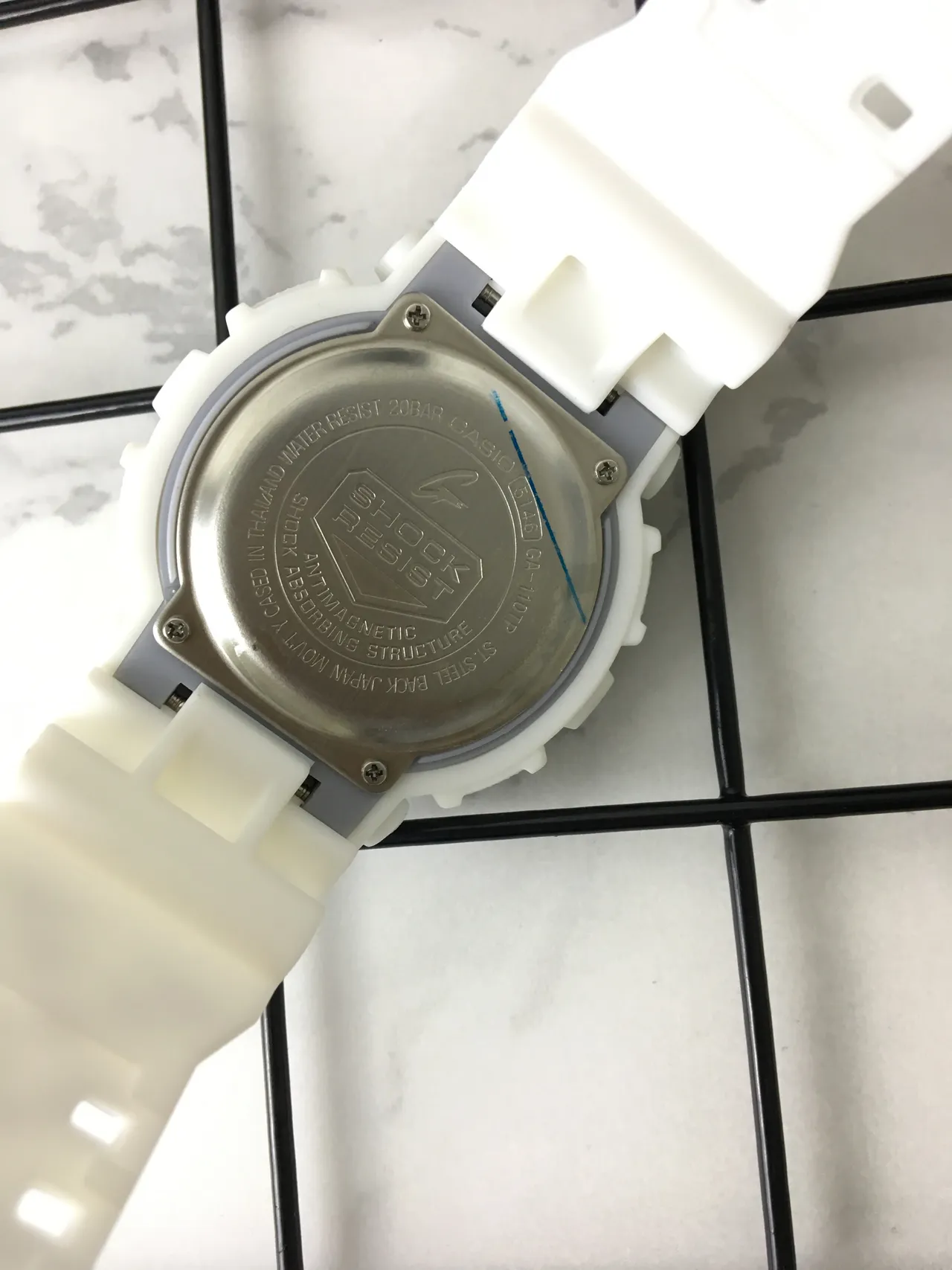 Casio G-Shock GA-110 Camouflage White Gray Sports Watch 5