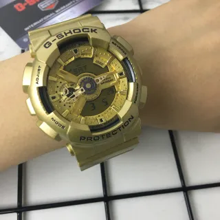 كاسيو G-Shock GA-110 بنمط ذهبي تناظرية-رقمية