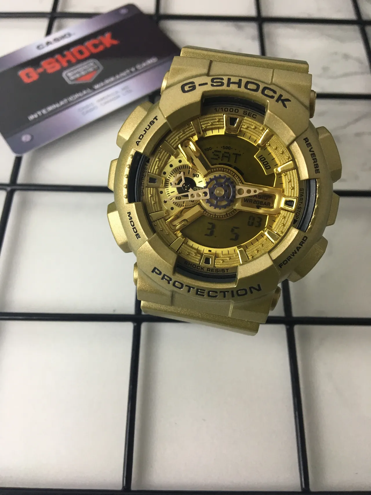 Casio G-Shock GA-110 Montre de sport Analogique-Digitale dorée 2