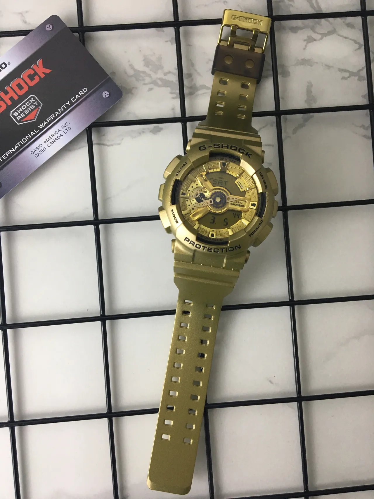 Casio G-Shock GA-110 Montre de sport Analogique-Digitale dorée 6