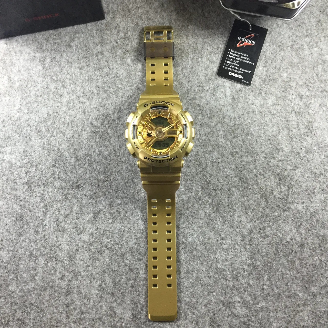 Casio G-Shock GA-110 Montre de sport Analogique-Digitale dorée 7
