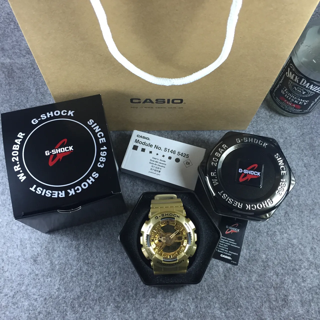 Casio G-Shock GA-110 Montre de sport Analogique-Digitale dorée 13