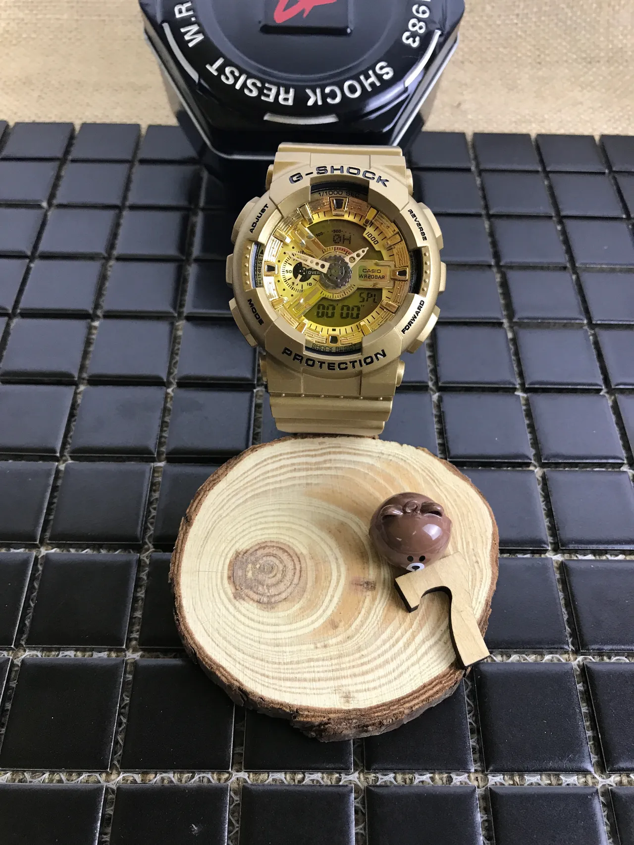 Casio G-Shock GA-110 Montre de sport Analogique-Digitale dorée 17