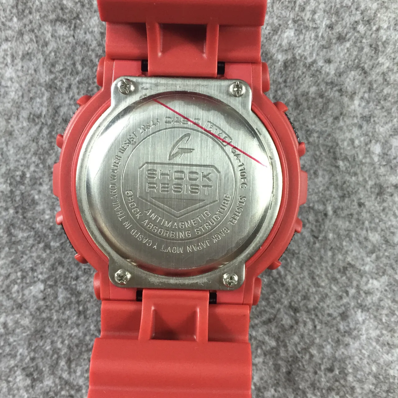 Casio G-Shock GA-110 Multicolor Red Sports Watch 9