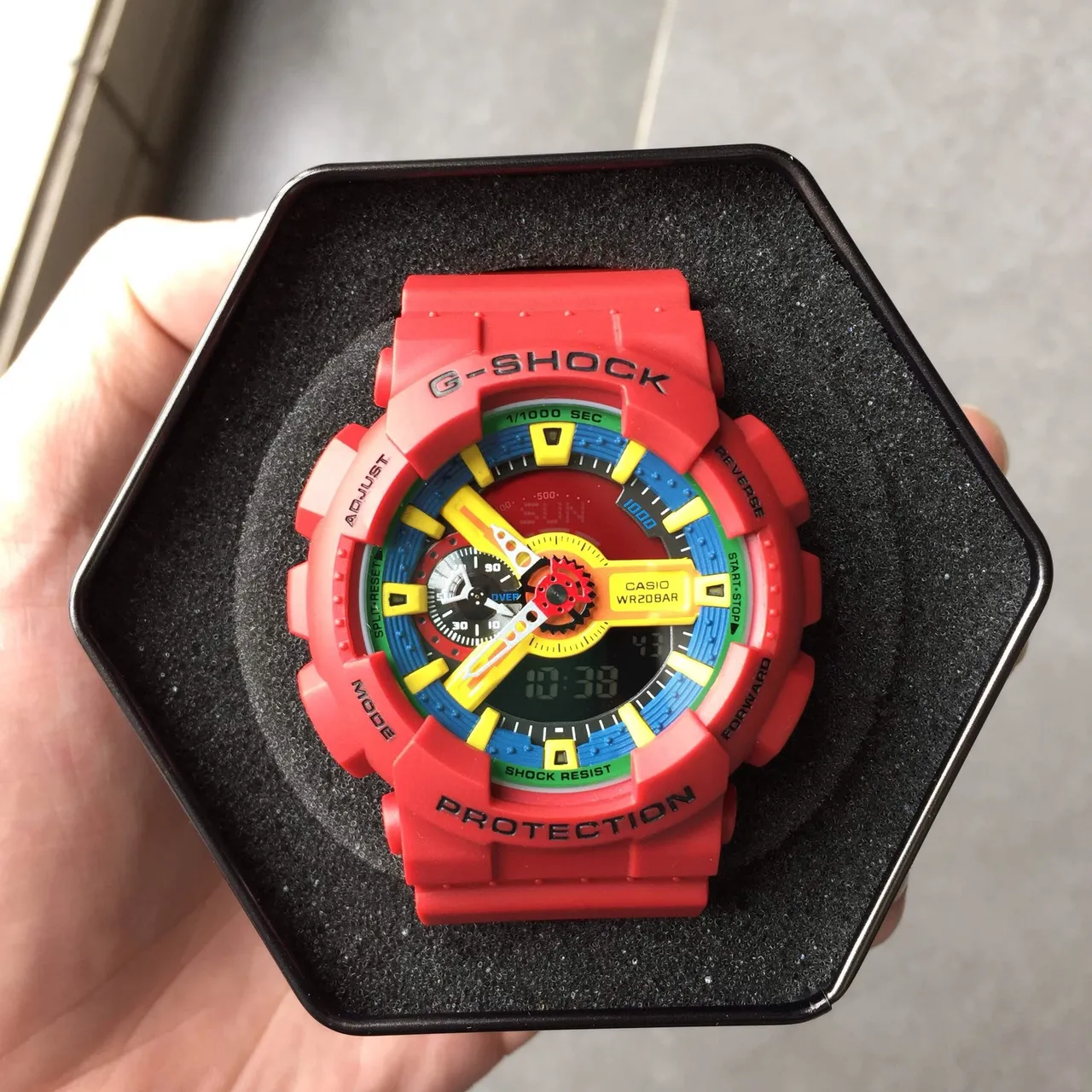 Casio G-Shock GA-110 Multicolor Red Sports Watch 14