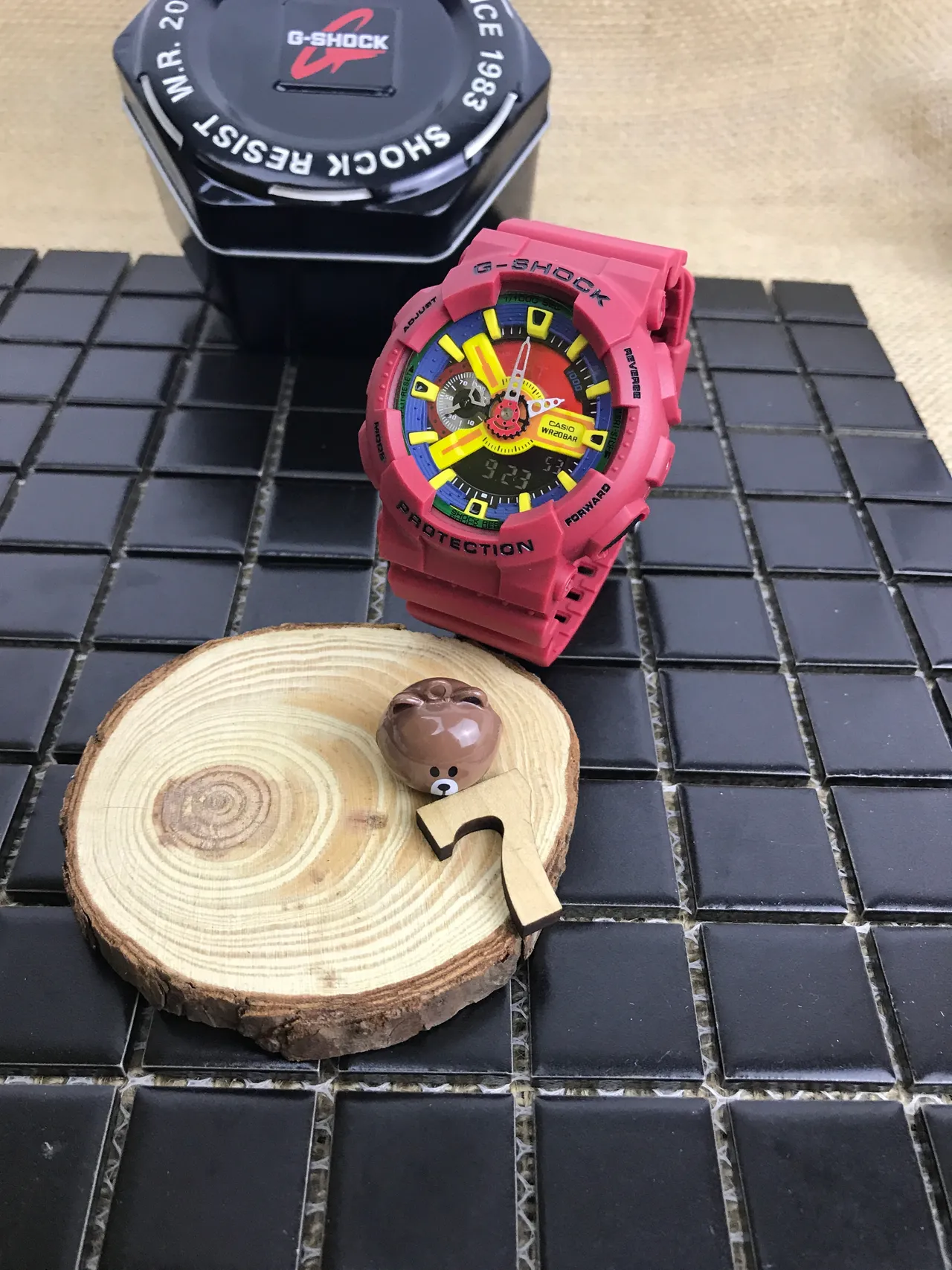Casio G-Shock GA-110 Multicolor Red Sports Watch 17