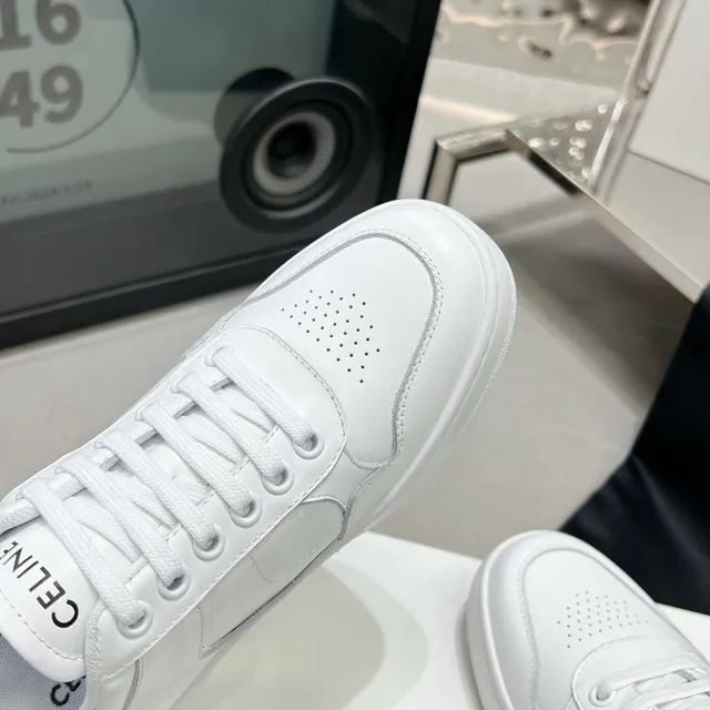 Celine CT-01 White Perforated Logo Lifestyle Sneakers 5