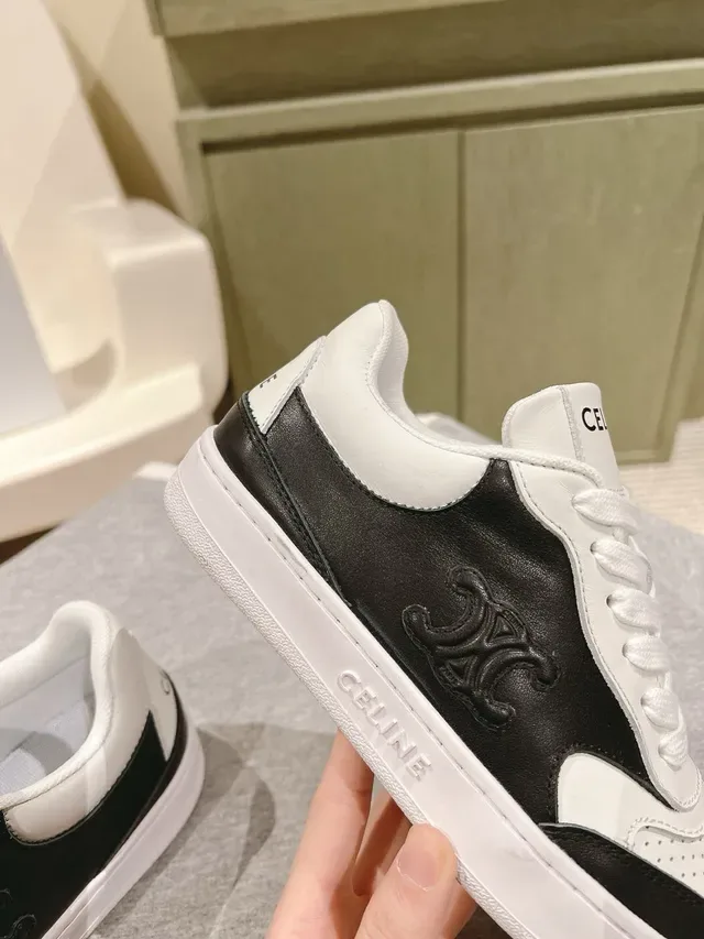 Celine CT-01 Z Trainer حذاء رياضي أسود وأبيض بنمط الحياة 6