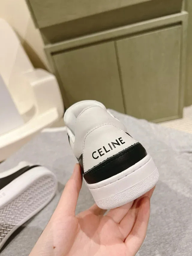 Celine CT-01 Z Trainer حذاء رياضي أسود وأبيض بنمط الحياة 7