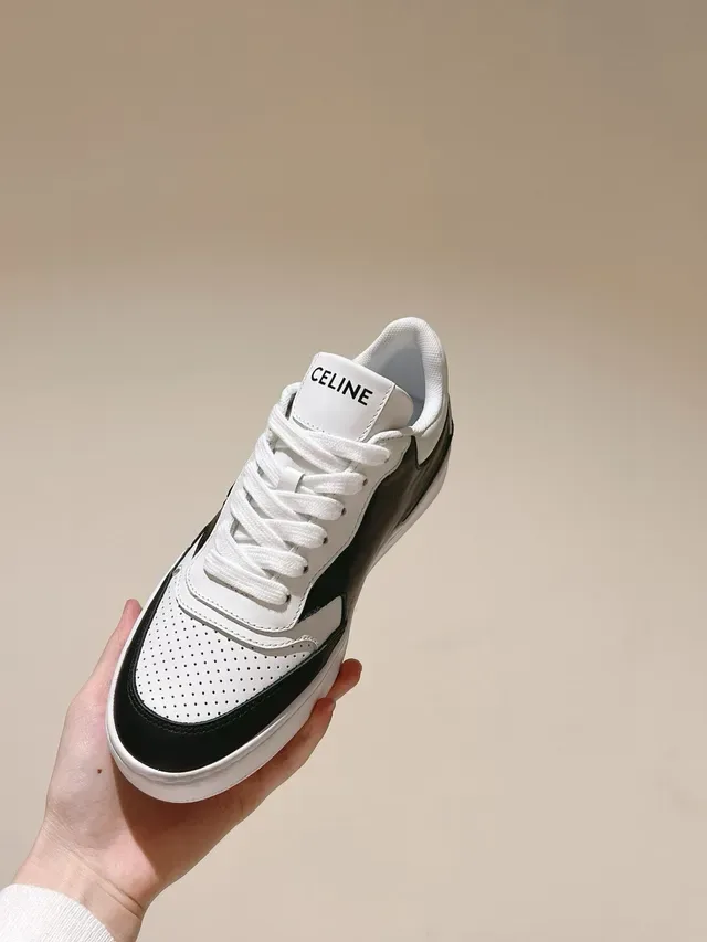 Celine CT-01 Z Trainer حذاء رياضي أسود وأبيض بنمط الحياة 9