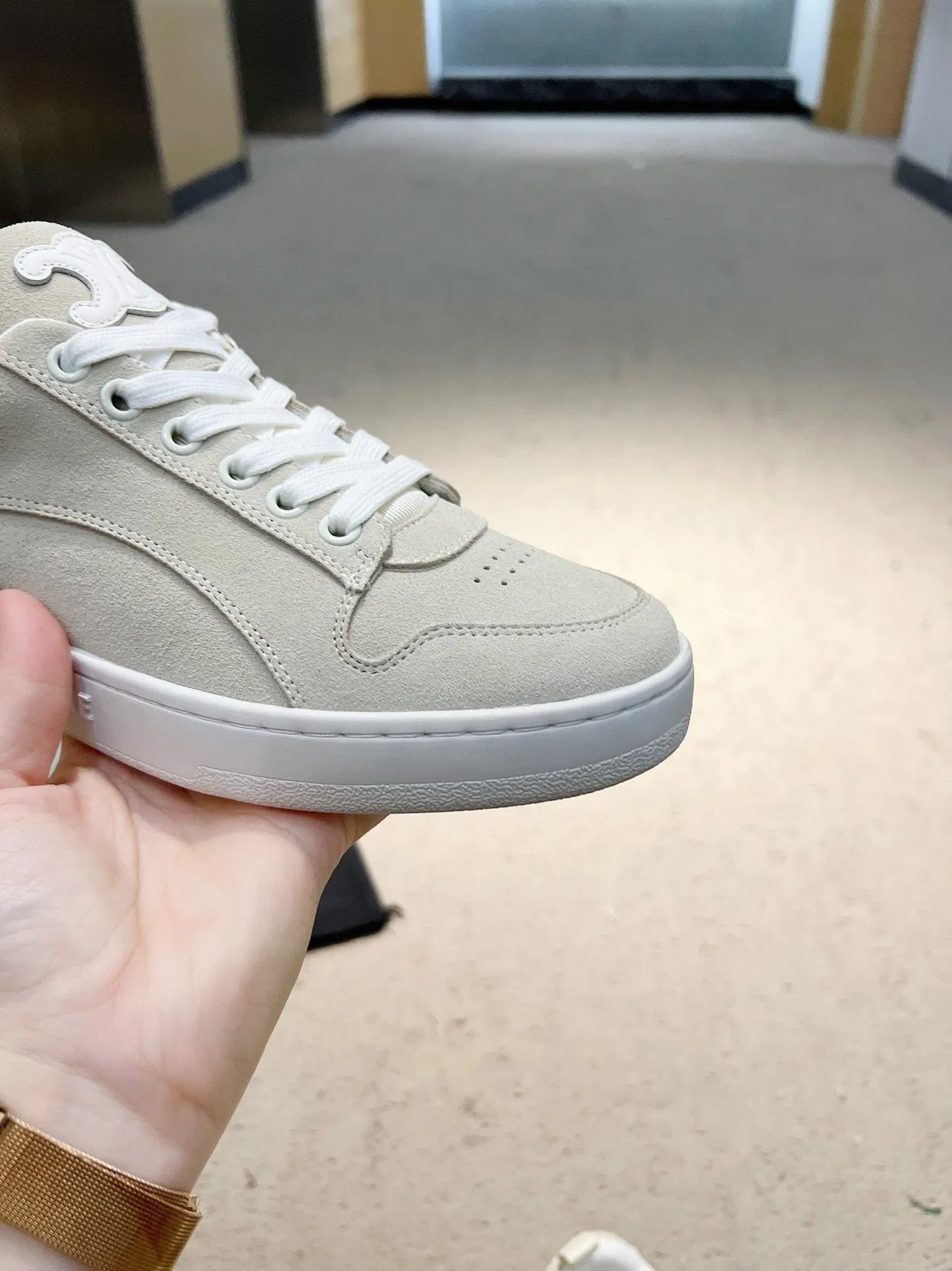 Celine CT-01 Z Trainer Off-White حذاء أسلوب حياة سويد 8