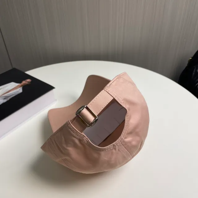 Celine Embroidered Logo Dusty Pink Baseball Cap 4
