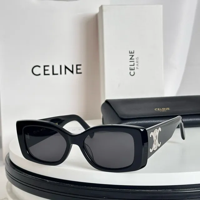 Céline Triomphe Oversized Rectangular Acetate Sunglasses 5