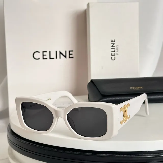 Céline Triomphe Oversized Rectangular Acetate Sunglasses 8