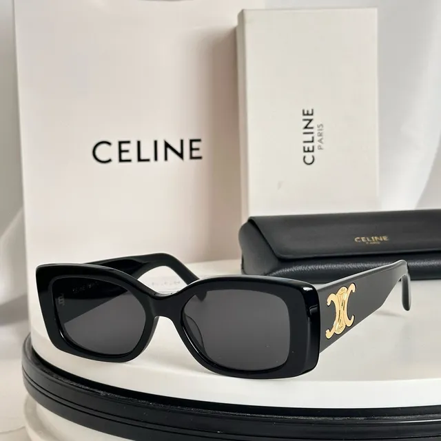 Céline Triomphe Oversized Rectangular Acetate Sunglasses 9