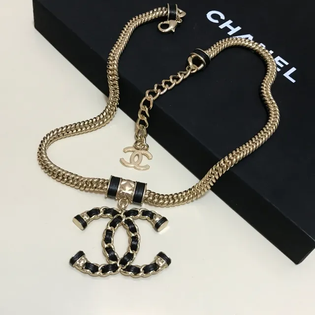 Chanel Camellia Necklace White Gold-Tone Chain Necklace 2