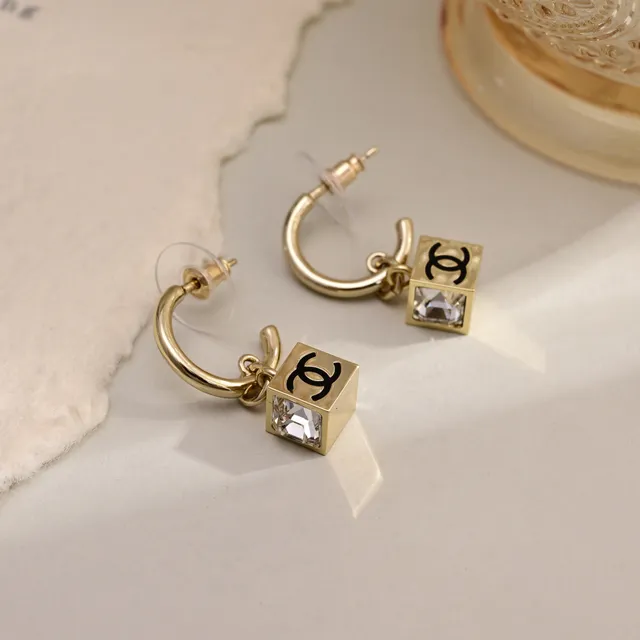 Chanel Cube Pendant Necklace Gold and Silver Tone Necklaces 4