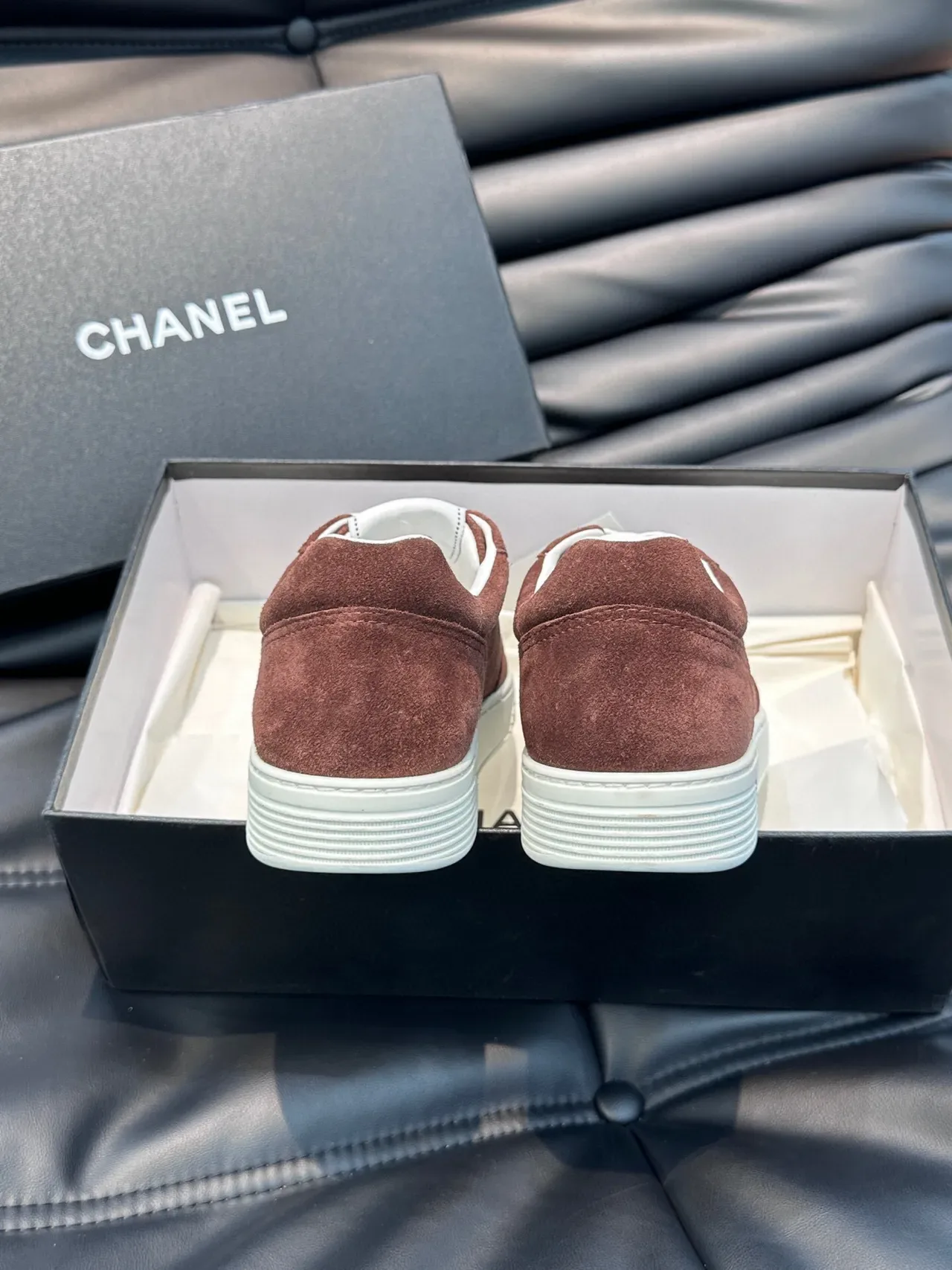 Chanel Lifestyle Sneaker Brown White Suede Upper Laces Lifestyle Sneakers 8