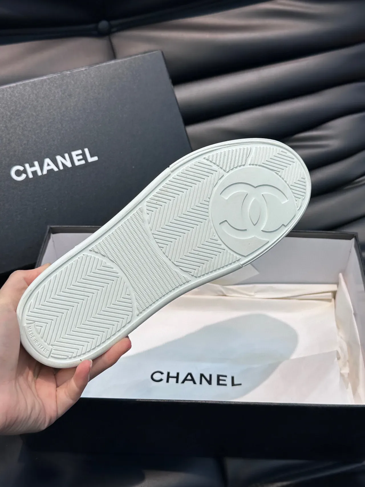 Chanel Lifestyle Sneaker Brown White Suede Upper Laces Lifestyle Sneakers 9
