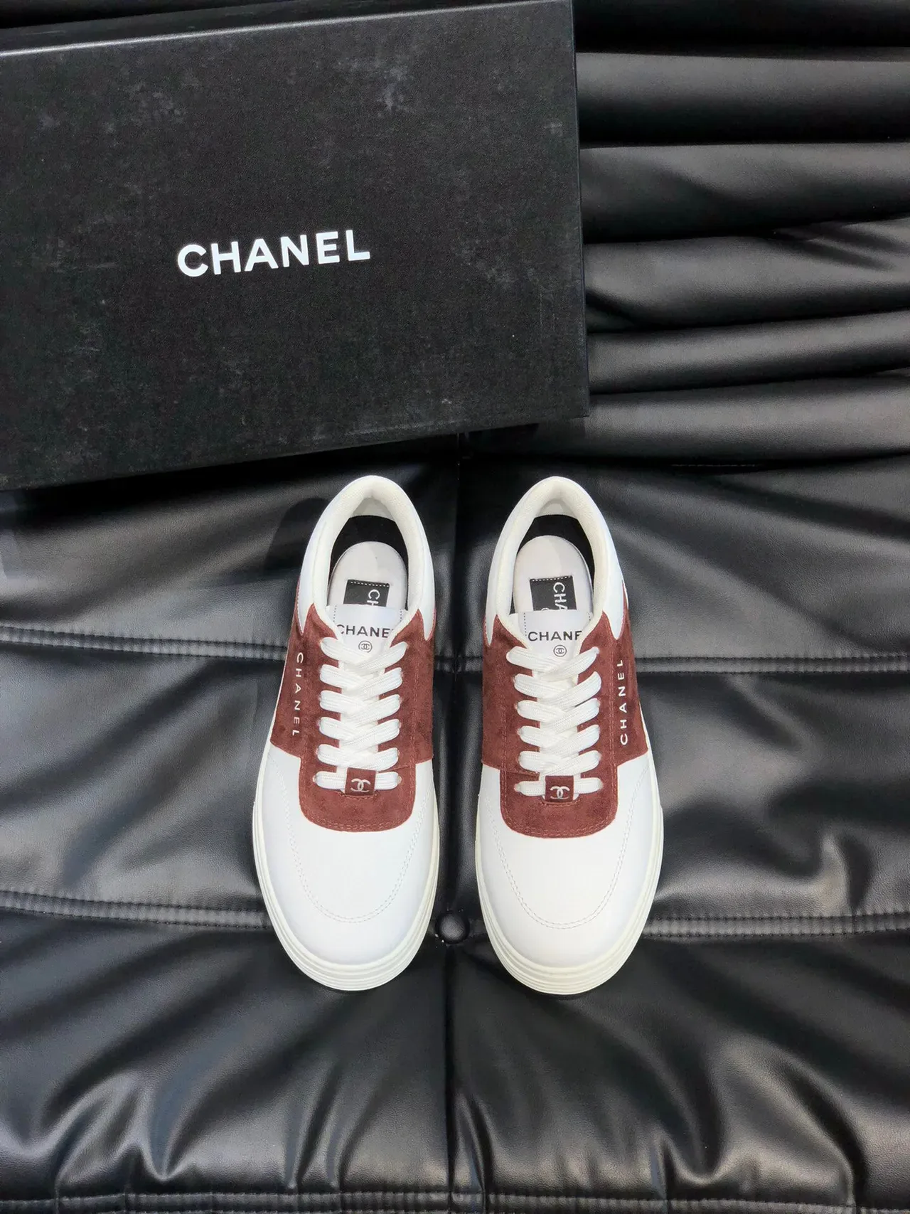Chanel Two-Tone Suede and Leather Lifestyle Sneakers 2
