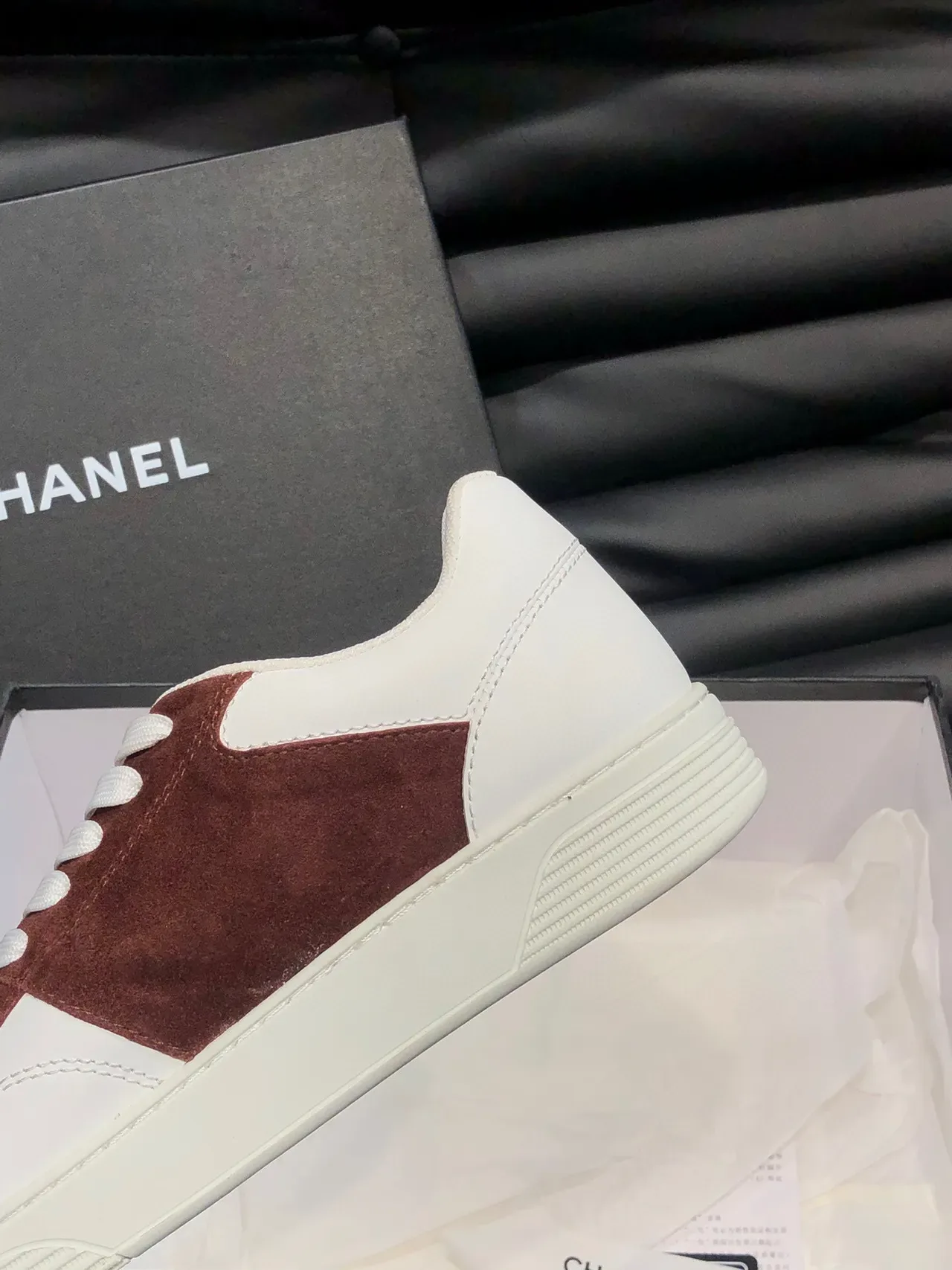 Chanel Two-Tone Suede and Leather Lifestyle Sneakers 7