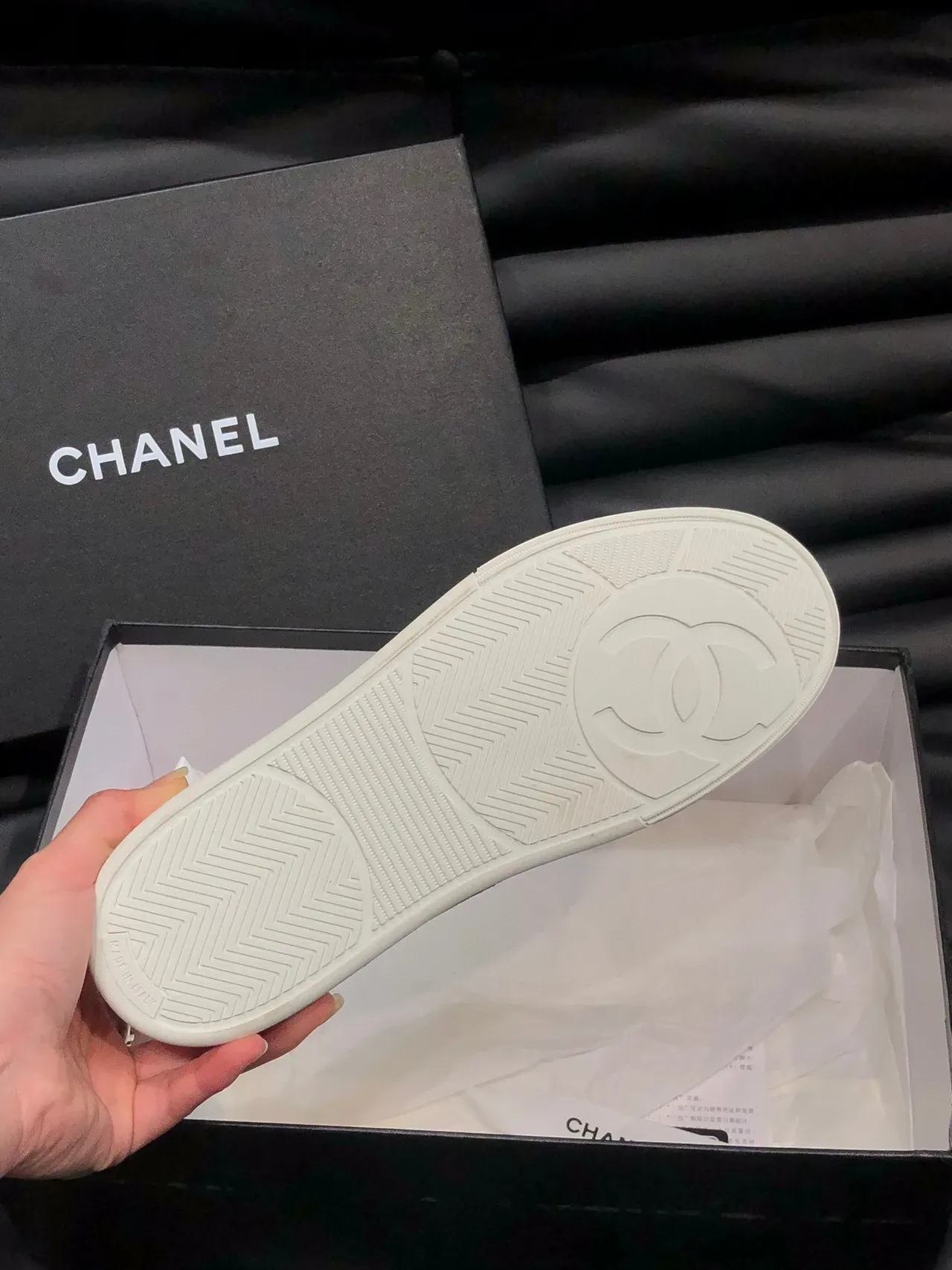 Chanel Two-Tone Suede and Leather Lifestyle Sneakers 9