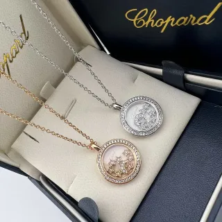 Chopard Happy Stars Crescent Moon and Stars Pendant Necklaces