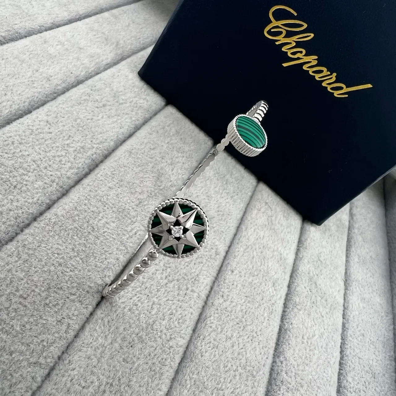 Chopard Star Compass Enamel and Gemstone Open-Cuff Bracelets 3