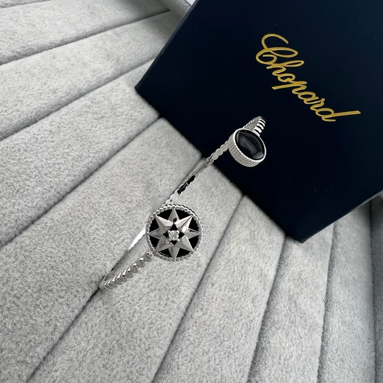 Chopard Star Compass Enamel and Gemstone Open-Cuff Bracelets 5