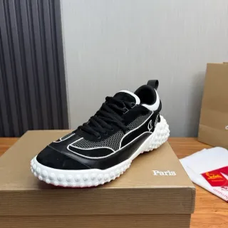 Christian Louboutin Bubble Low Black and White Lifestyle Sneakers