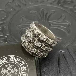 Chrome Hearts Chrysanthemum Floral Band Ring