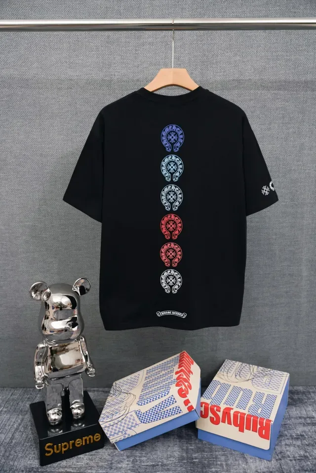 Chrome Hearts Circular Crest Embroidered White T-Shirt 2