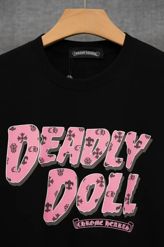 Chrome Hearts Deadly Doll Graphic Print White T-Shirt 6
