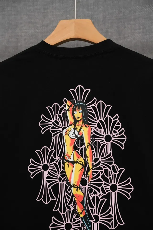 Chrome Hearts Deadly Doll Graphic Print White T-Shirt 7