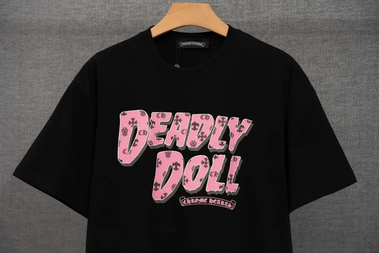 Chrome Hearts Deadly Doll Graphic Print White T-Shirt 8