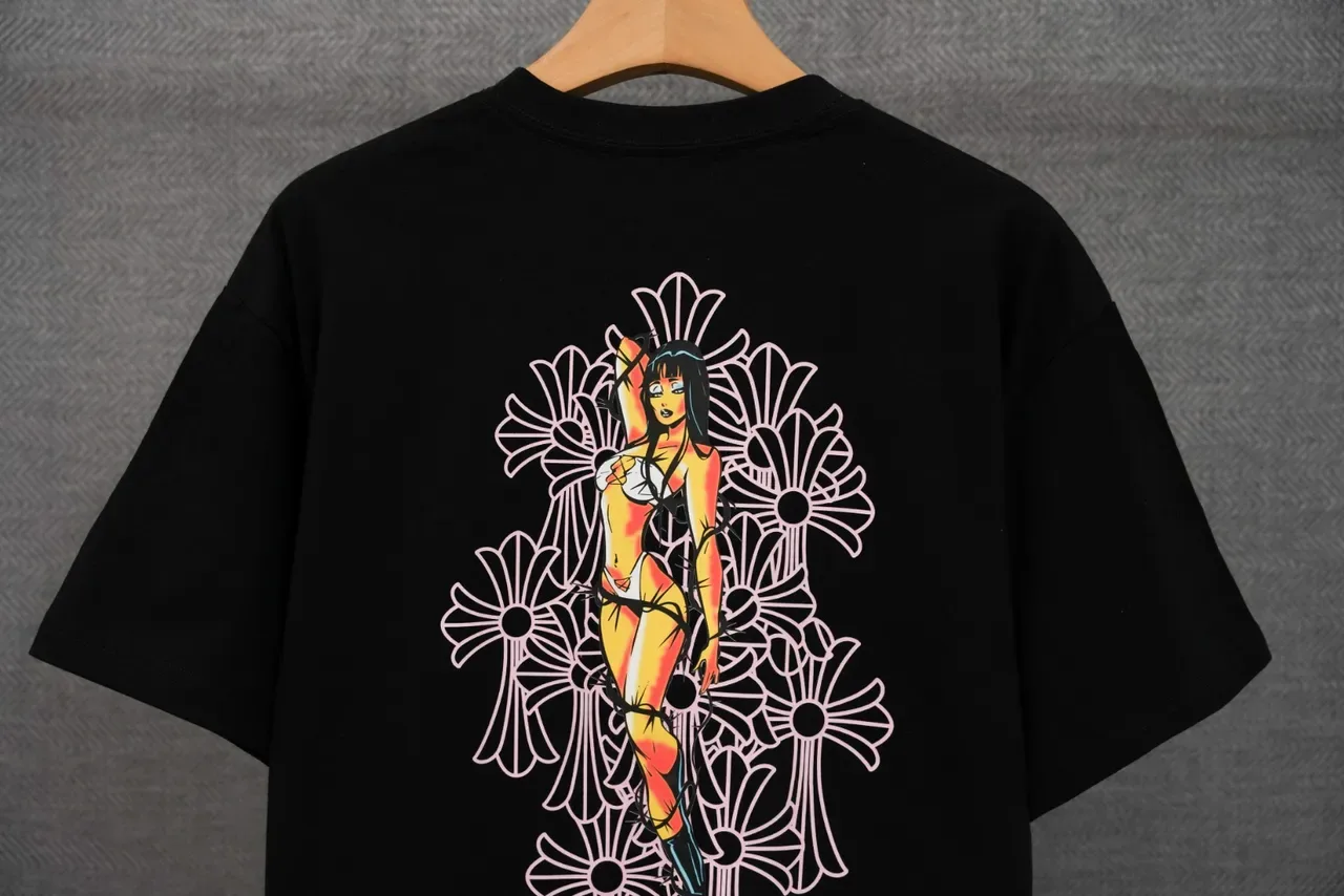 Chrome Hearts Deadly Doll Graphic Print White T-Shirt 9