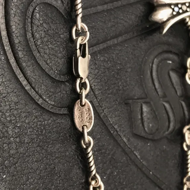 Chrome Hearts Double Cross Pingente Preto Pavé 3