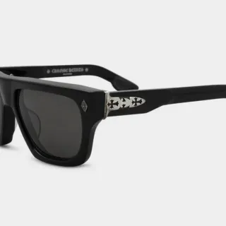 Chrome Hearts Double-Frame Matte Black Sunglasses
