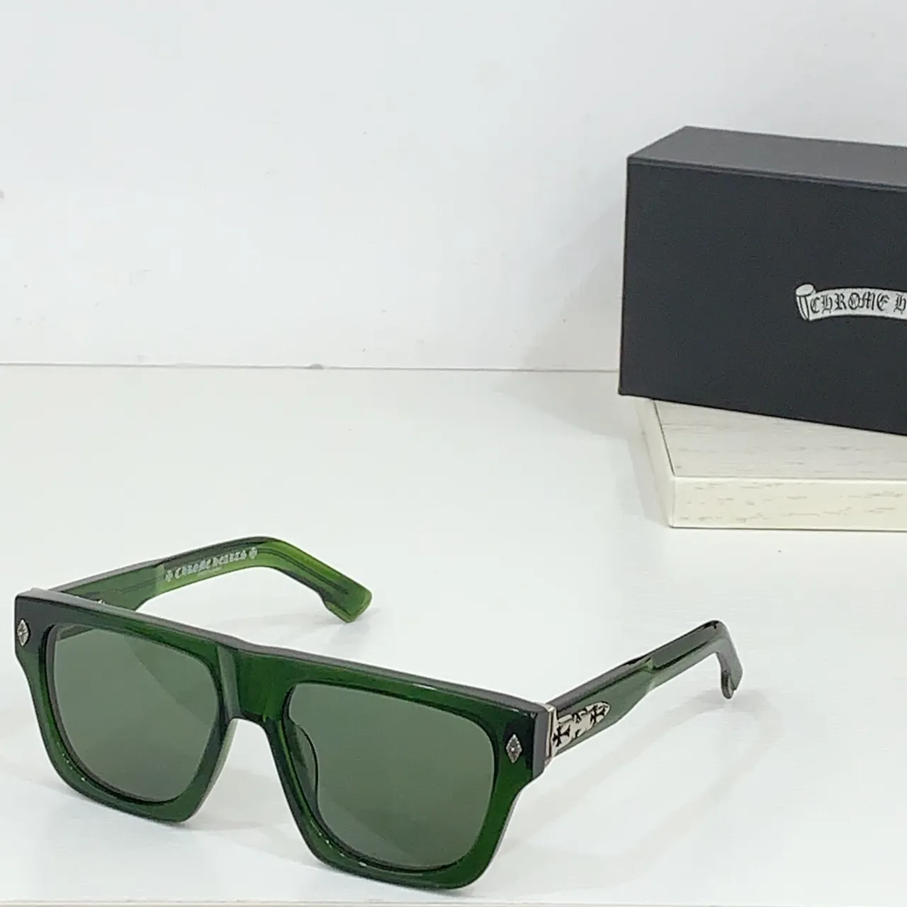 Chrome Hearts Double-Frame Matte Black Sunglasses 2