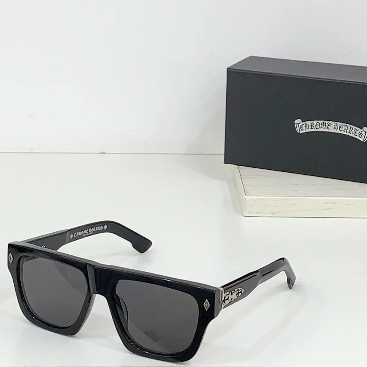Chrome Hearts Double-Frame Matte Black Sunglasses 4
