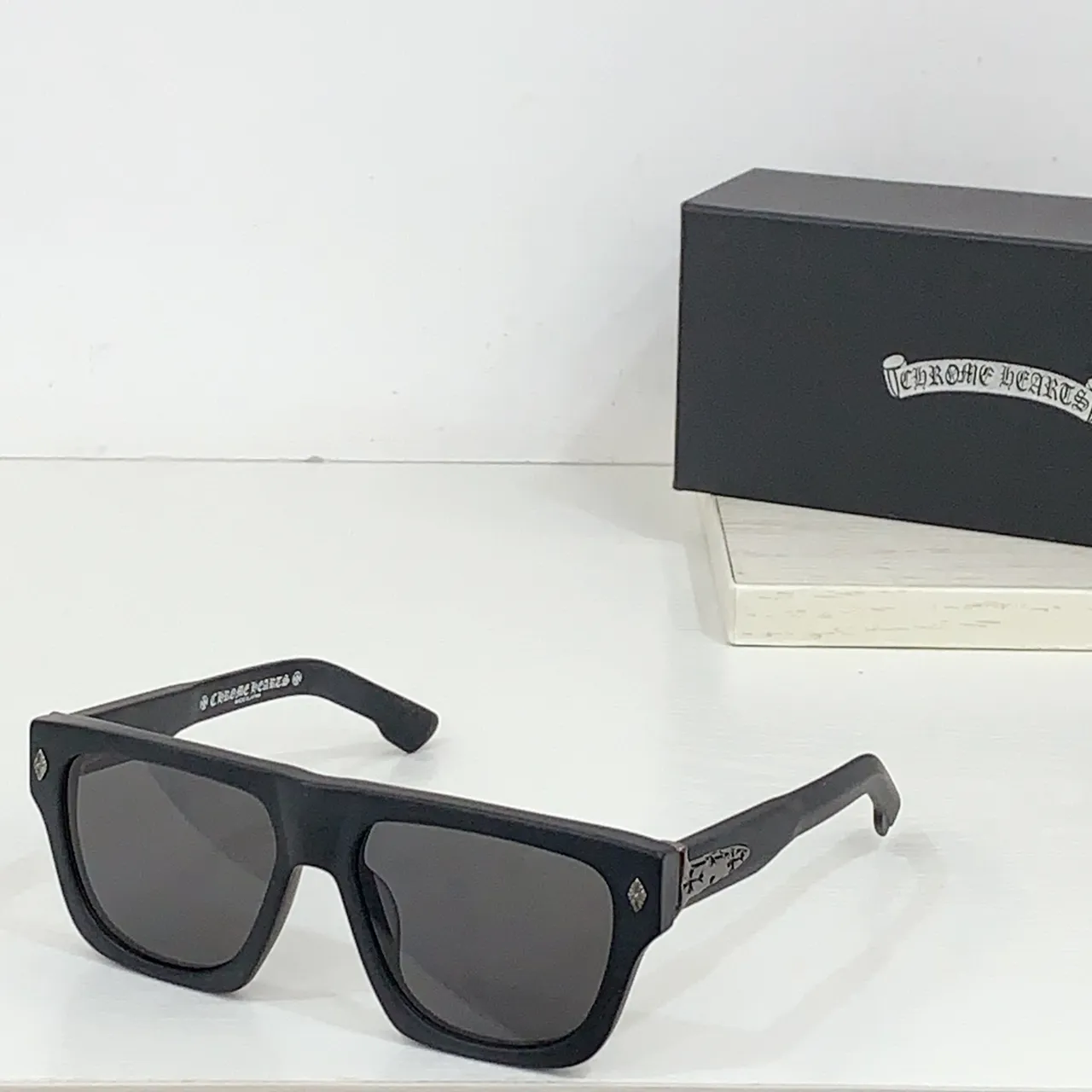 Chrome Hearts Double-Frame Matte Black Sunglasses 6