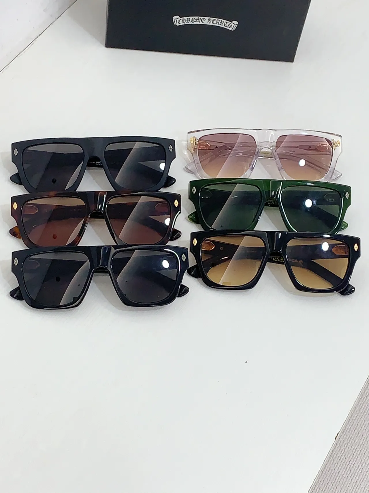 Chrome Hearts Double-Frame Matte Black Sunglasses 8