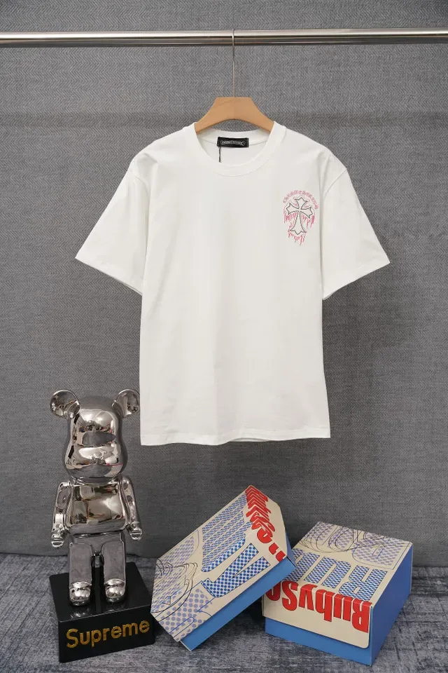 Chrome Hearts Dripping Cross Graphic White T-Shirt 2