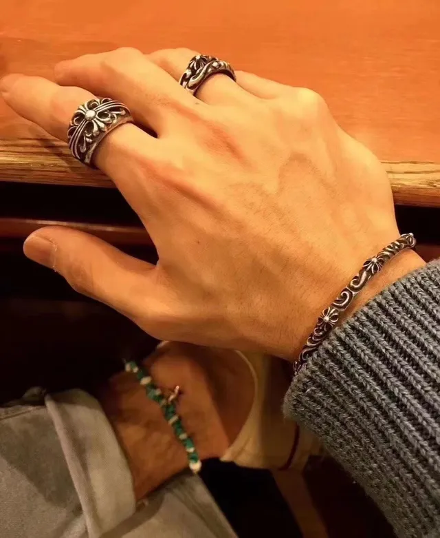 Chrome Hearts Fleur de Lis Oxidized Silver Ring 2