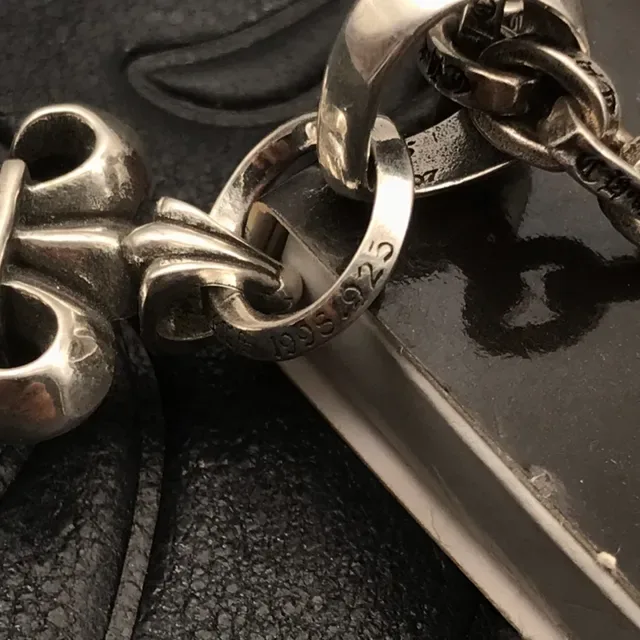 Chrome Hearts Fleur de Lis सिल्वर पेंडेंट नेकलेस 5